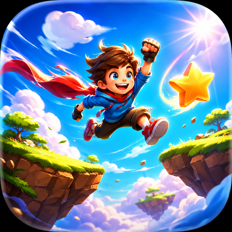 Sky Jumper concept app icon